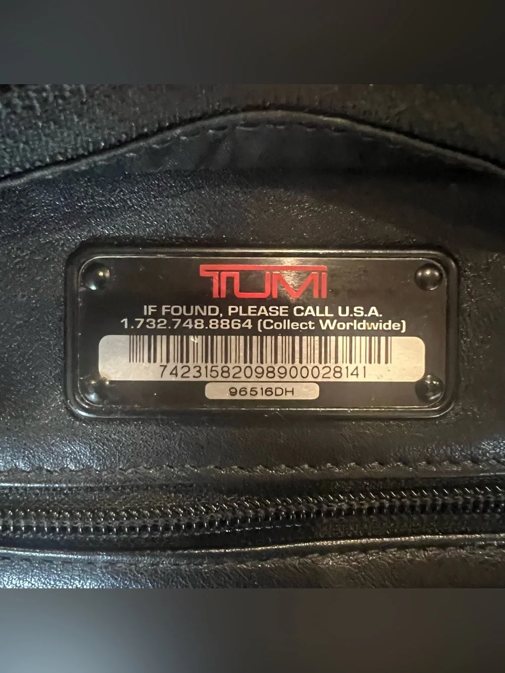 Tumi Alpha T-Pass Leather Laptop Briefcase (# 96516DH)